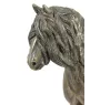 Jument de race Frisonne - statuette avec un cheval, silhouette de cheval sur du bois, un prix prestigieux dans le concours de la marque Art-Dog