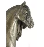 Klacz rasy fryzyjskiej figurka konia na drewnie Art-Dog