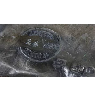 Friesenpferd Stute - Reiterstatue, Pferdesilhouette auf Holz, prestigeträchtiger Preis im Wettbewerb der Marke Art-Dog