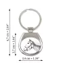 Haflinger - porte-clés avec un cheval, porte-clés imprimé, breloque personnalisée de la marque Art-Dog