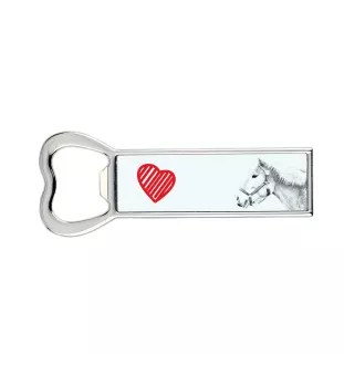 Haflinger - ouvre-bouteille avec un cheval, ouvre-bouteille personnalisé pour le réfrigérateur, cadeau unique pour homme de la marque Art-Dog