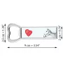 Haflinger - bottle opener with a horse, personalized fridge magnet bottle opener, unique gift for men by Art-Dog brand