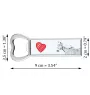 Haflinger Fohlen - bottle opener with a horse, personalized fridge magnet bottle opener, unique gift for men by Art-Dog brand