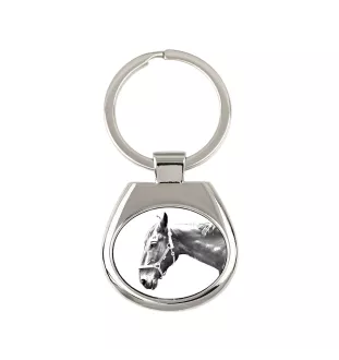 Hanoverian - keychain with a horse, keychain with a print, personalized pendant from the Art-Dog brand
