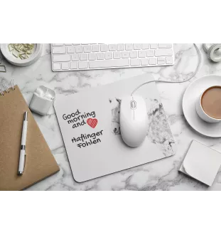 Haflinger Fohlen - mouse pad with print, personalized pad with a horse, unique gadget for an office worker from the Art-Dog brand