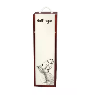Haflinger - Weinkiste mit Pferd, Alkoholkiste mit Grafik, personalisierte Geschenkbox der Marke Art-Dog