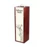 Haflinger Fohlen - wine box with a horse, alcohol box with graphics, personalized gift box from the Art-Dog brand