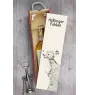 Haflinger Fohlen - Weinkiste mit Pferd, Alkoholkiste mit Grafik, personalisierte Geschenkbox der Marke Art-Dog