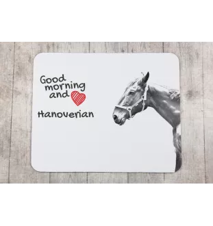 Hanoverian - mouse pad with print, personalized pad with a horse, unique gadget for an office worker from the Art-Dog brand