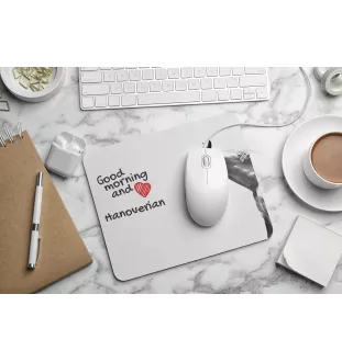 Hannoveraner - Mauspad mit Druck, personalisiertes Mauspad mit Pferd, einzigartiges Gadget für Büroangestellte von Art-Dog.