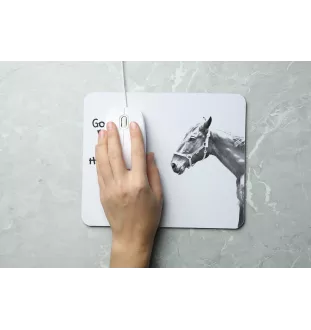 Hanoverian - mouse pad with print, personalized pad with a horse, unique gadget for an office worker from the Art-Dog brand