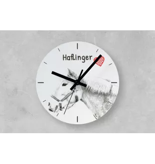 Haflinger - horloge murale avec cheval, horloge de table avec impression, décoration personnalisée de la maison de la marque Art-Dog