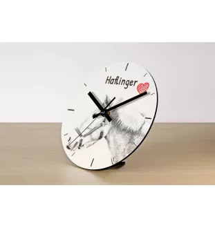Haflinger - horloge murale avec cheval, horloge de table avec impression, décoration personnalisée de la maison de la marque Art-Dog