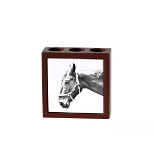 Hanovrien - porte-stylo avec un cheval, organiseur de bureau avec impression, décoration de bureau personnalisée de la marque Art-Dog
