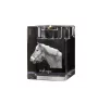 Haflinger - Bougeoir avec image d'un cheval, porte bougie en cristal, cadeau personnalisé par la marque Art-Dog