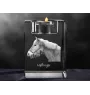 Haflinger - Candle holder with picture of a horse, crystal tealight holder, personalised gift by Art-Dog brand