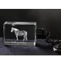 Haflinger Fohlen - Crystal pendant with photo of a horse, illuminated pendant, unique gift by Art-Dog brand