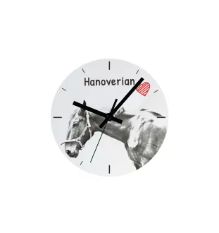 Hannoveraner - Wanduhr mit Pferd, Uhr mit Druck für das Regal, personalisierte Hausdekoration der Marke Art-Dog