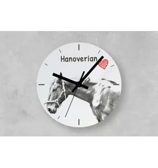 Hanovrien - horloge murale avec cheval, horloge de table avec impression, décoration personnalisée de la maison de la marque Art-Dog