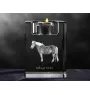 Haflinger Fohlen - Kerzenhalter mit Bild eines Pferdes, Teelichthalter aus Kristall, personalisiertes Geschenk der Marke Art-Dog