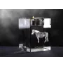 Haflinger źrebię świecznik kryształowy z koniem Art-Dog