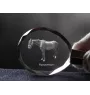 Hanoverian - pendant with a picture of a horse, crystal key ring in a gift box, unique gift by Art-Dog brand