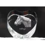 Haflinger - une photo de cheval dans un cristal, un cœur en cristal, un cadre exceptionnel avec une photo de la marque Art-Dog