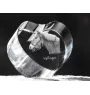 Haflinger - une photo de cheval dans un cristal, un cœur en cristal, un cadre exceptionnel avec une photo de la marque Art-Dog