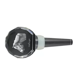 Haflinger - Crystal bottle stopper with horse, unique wine stopper with photo, personalised gift for sommelier by Art-Dog brand