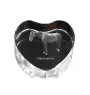 Hanoverian - a photo of a horse in crystal, a crystal heart, a unique frame with a photo from the Art-Dog brand