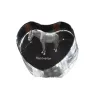 Hanovrien - une photo de cheval dans un cristal, un cœur en cristal, un cadre exceptionnel avec une photo de la marque Art-Dog