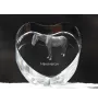 Hanovrien - une photo de cheval dans un cristal, un cœur en cristal, un cadre exceptionnel avec une photo de la marque Art-Dog