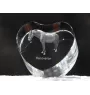 Hanoverian - a photo of a horse in crystal, a crystal heart, a unique frame with a photo from the Art-Dog brand