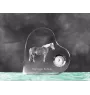Haflinger Fohlen - horloge en cristal avec une photo de cheval, horloge de table en forme de cœur, horloge debout personnalisée de la marque Art-Dog
