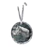 Haflinger - crystal bauble with a photo, horse photo in crystal, personalized Christmas tree ornament by Art-Dog brand