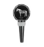 Haflinger Fohlen - Crystal bottle stopper with horse, unique wine stopper with photo, personalised gift for sommelier by Art-Dog brand