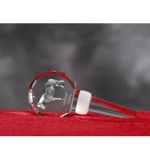 Haflinger Fohlen - Crystal bottle stopper with horse, unique wine stopper with photo, personalised gift for sommelier by Art-Dog brand