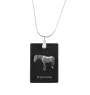 Hanovrien - Crystal pendant with horse, silver necklace with photo, personalised pendant by Art-Dog brand