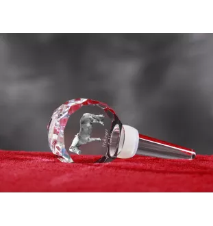 Haflinger Fohlen - Crystal bottle stopper with horse, unique wine stopper with photo, personalised gift for sommelier by Art-Dog brand