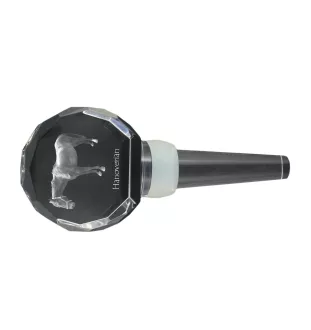 Hanovrien - Bouchon de bouteille en cristal avec cheval, bouchon de vin unique avec photo, cadeau personnalisé pour sommelier par la marque Art-Dog