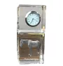 Hanoverian - crystal clock with a photo, photo of a horse in crystal, personalized desk clock by Art-Dog brand