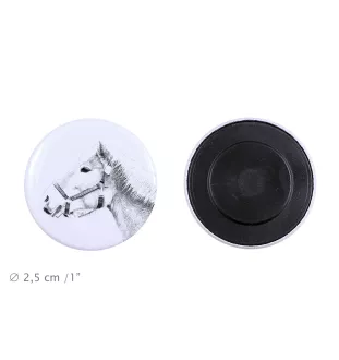 Haflinger - magnet with a horse, a unique imprint of the Art-Dog horse brand