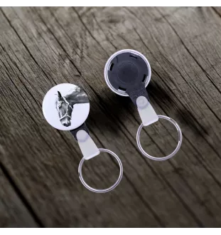 Hannoveraner - ein einzigartiger Schlüsselanhänger mit einem Pferdebild, handgefertigtes Produkt, leicht und handlich, Anhänger der Marke Art-Dog