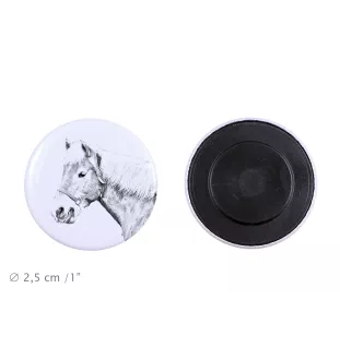 Haflinger Fohlen - magnet with a horse, a unique imprint of the Art-Dog horse brand