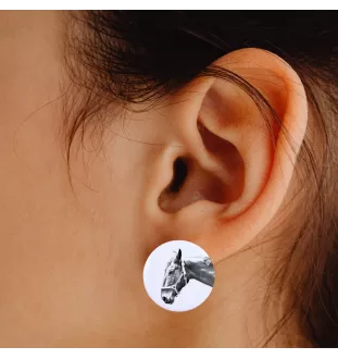 Hanoverian - earrings your photo, handmade, jewelry handcrafted by Art-Dog brand