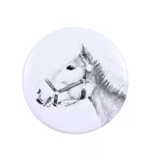Haflinger - magnet with a horse, a unique imprint of the Art-Dog horse brand