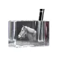 Haflinger - Pen stand, crystal organiser with picture of a horse, unique desk decoration by Art-Dog brand