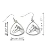 Haflinger - boucles d'oreilles avec un cheval, boucles d'oreilles pendantes avec une image, bijoux personnalisés avec l'impression de la marque Art-Dog
