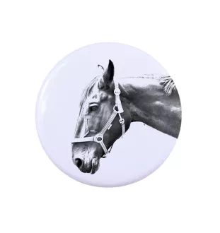 Hanovrien ornement de chemise, broche pour sac, cadeau idéal avec la possibilité d'ajouter votre propre graphisme de la marque Art-Dog