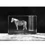 Haflinger Fohlen - Porte-stylos, organiseur en cristal avec image d'un cheval, décoration de bureau unique par la marque Art-Dog
